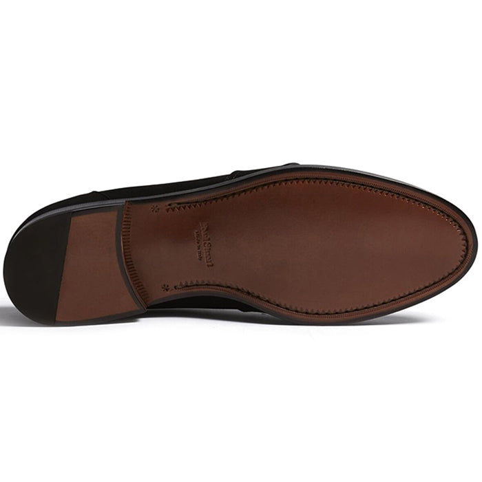 Paul Stuart Lee Suede Penny Loafer Black