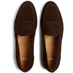 Paul Stuart Lee Suede Penny Loafer Brown