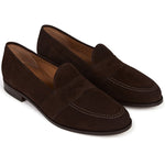 Paul Stuart Lee Suede Penny Loafer Brown