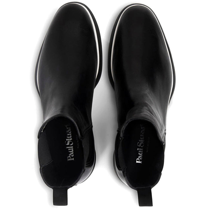 Paul Stuart Mansfield Nappa Beetle Boots Black