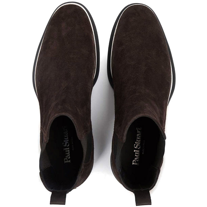 Paul Stuart Mansfield Suede Beetle Boots Dark Brown