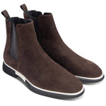 Paul Stuart Mansfield Suede Beetle Boots Dark Brown