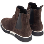 Paul Stuart Mansfield Suede Beetle Boots Dark Brown