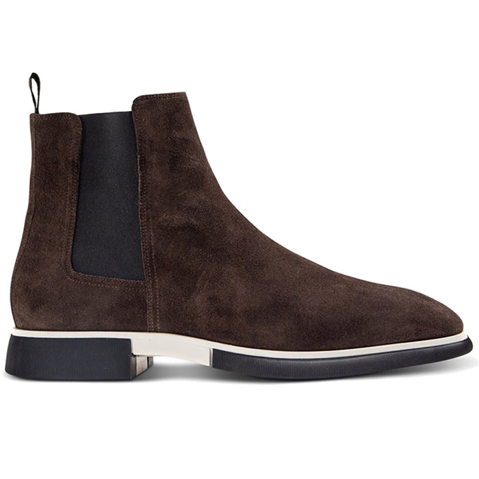 Paul Stuart Mansfield Suede Beetle Boots Dark Brown