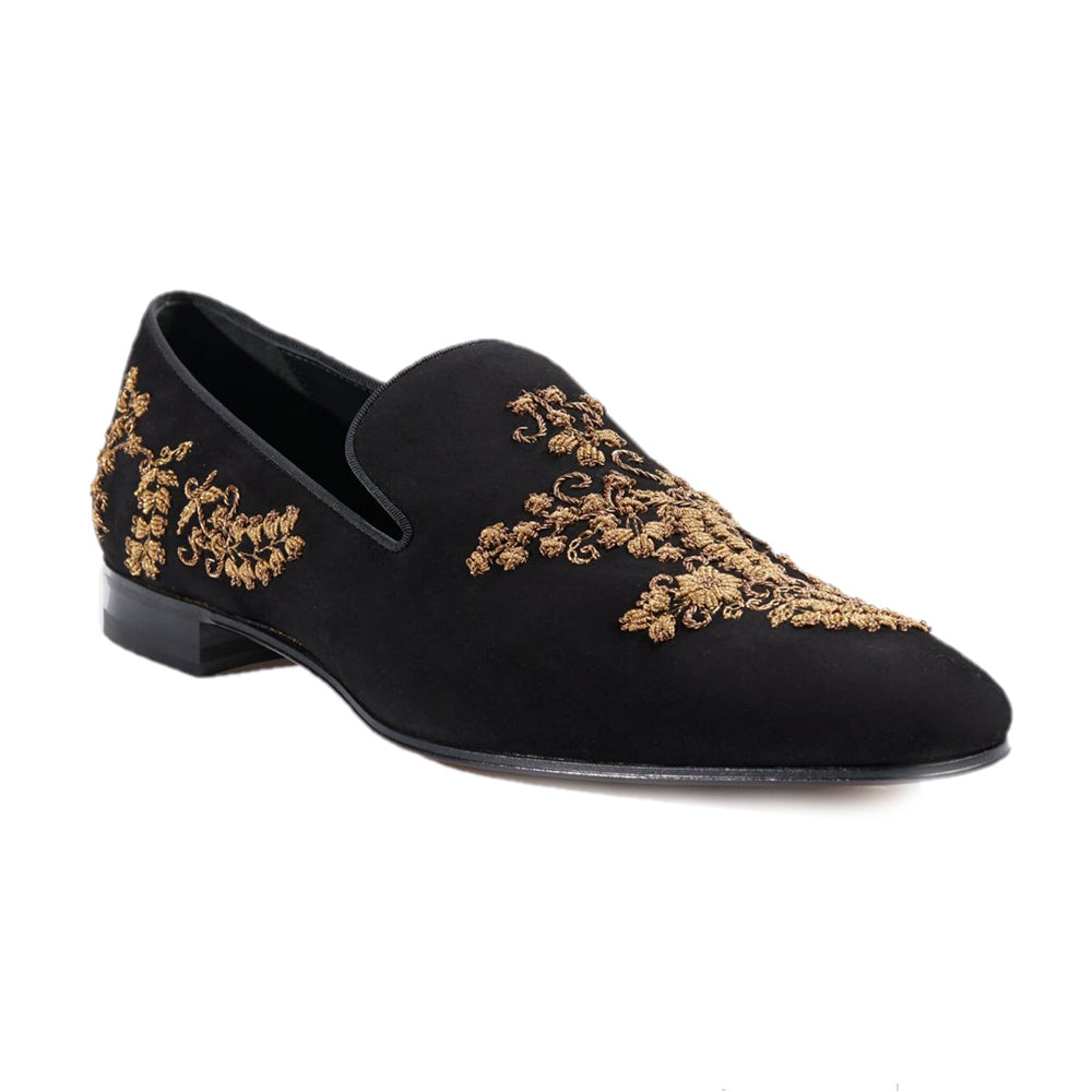 Paul Stuart Memphis Slip-on Shoes Black