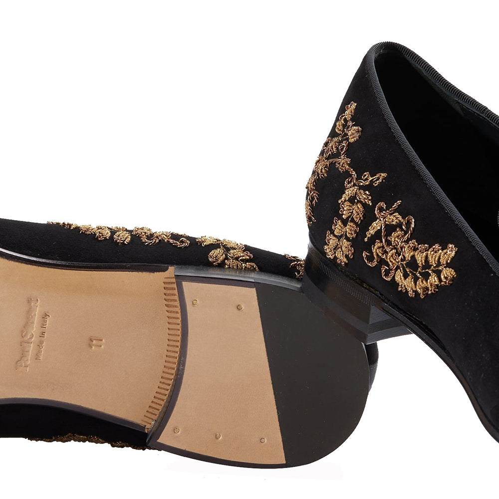 Paul Stuart Memphis Slip-on Shoes Black
