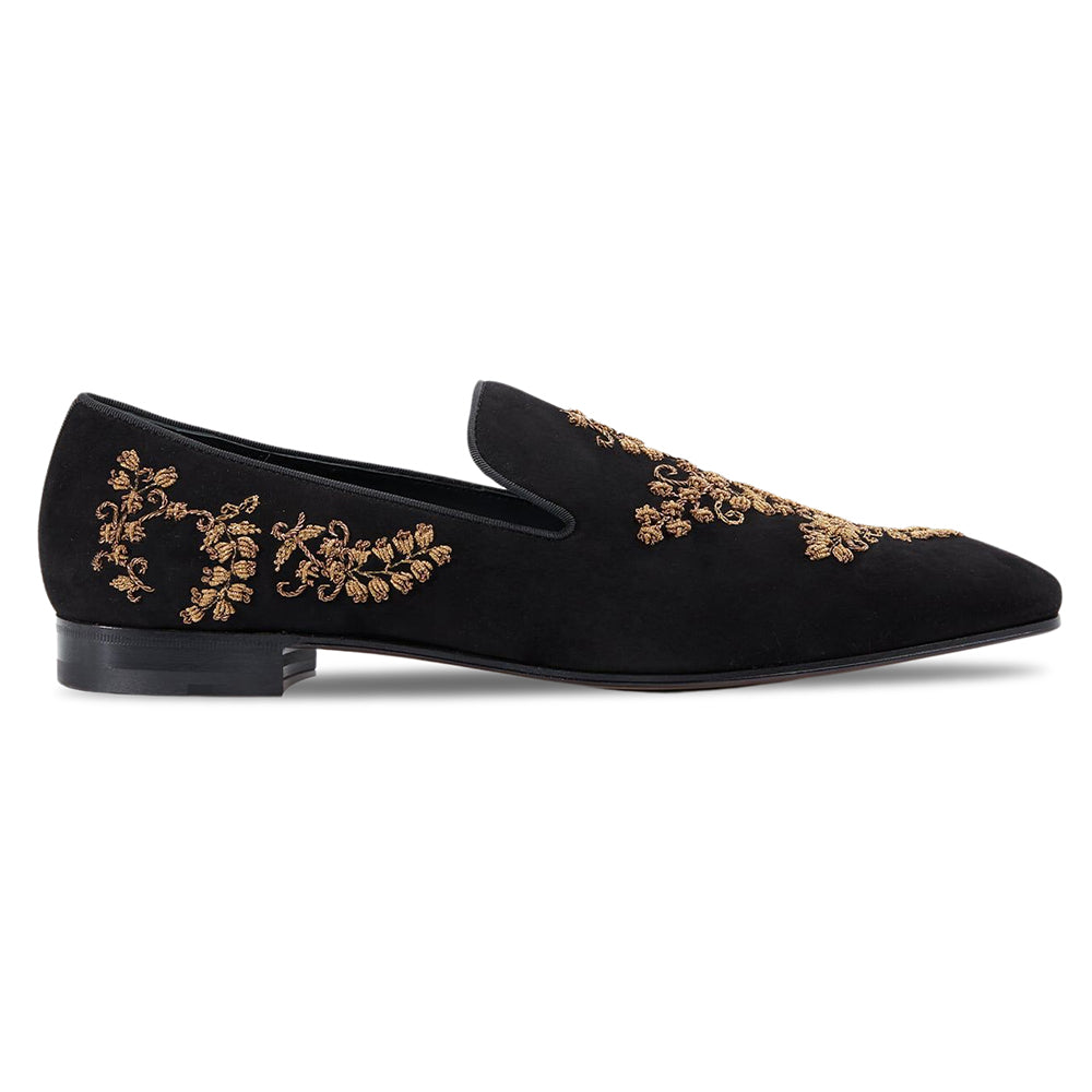 Paul Stuart Memphis Slip-on Shoes Black