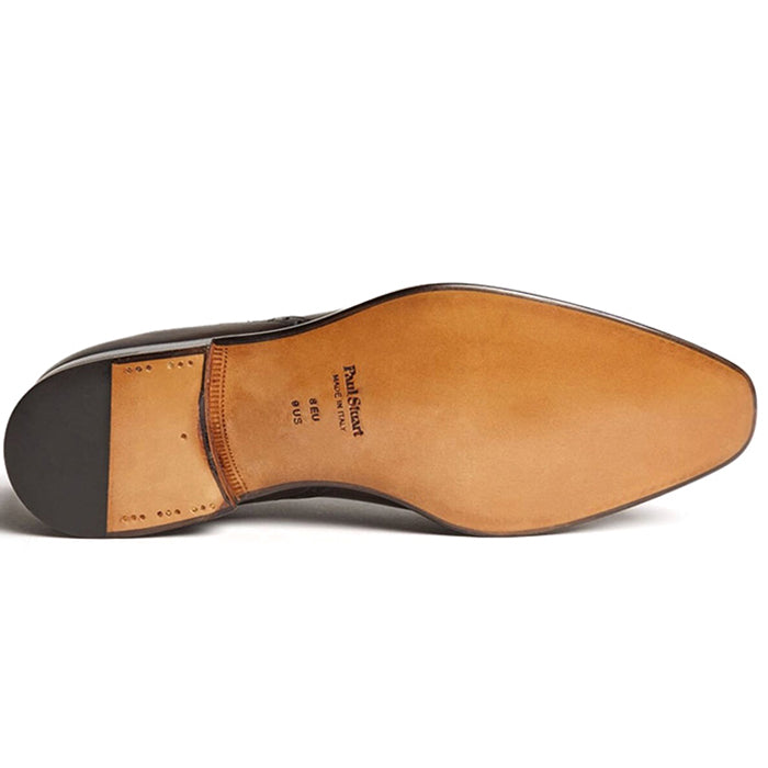 Paul Stuart Milano Calfskin Wing Tip Shoes Grey
