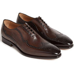 Paul Stuart Milano Wing Tip Shoes Mahogany