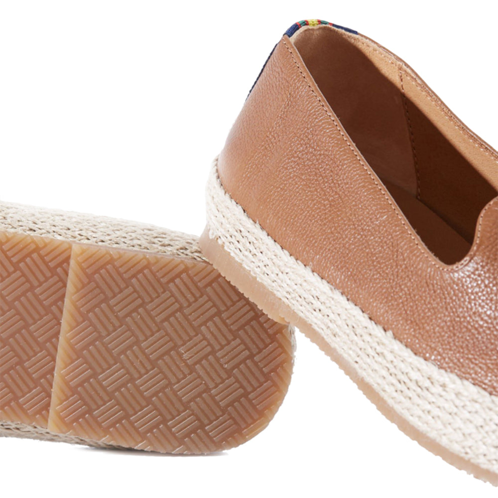 Paul Stuart Milo Slip-on Shoes Cognac