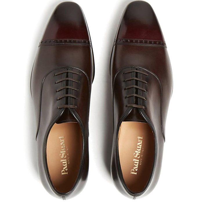 Paul Stuart Monarch Cap Toe Oxford Espresso
