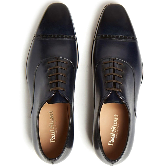 Paul Stuart Monarch Cap Toe Oxford Navy