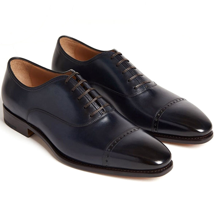 Paul Stuart Monarch Cap Toe Oxford Navy