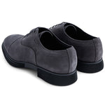 Paul Stuart Montreal Suede Lace-up Bal Oxford Anthracite