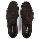 Paul Stuart Montreal Suede Lace-up Bal Oxford Dark Brown