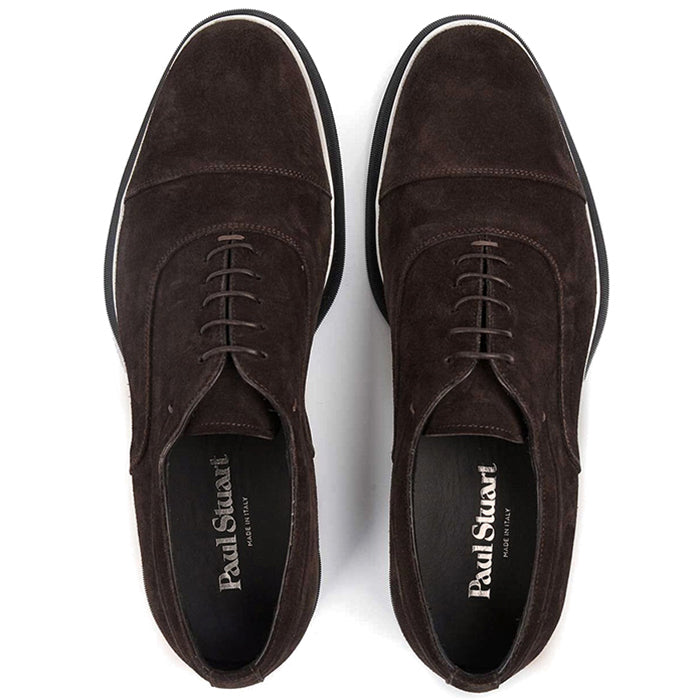 Paul Stuart Montreal Suede Lace-up Bal Oxford Dark Brown