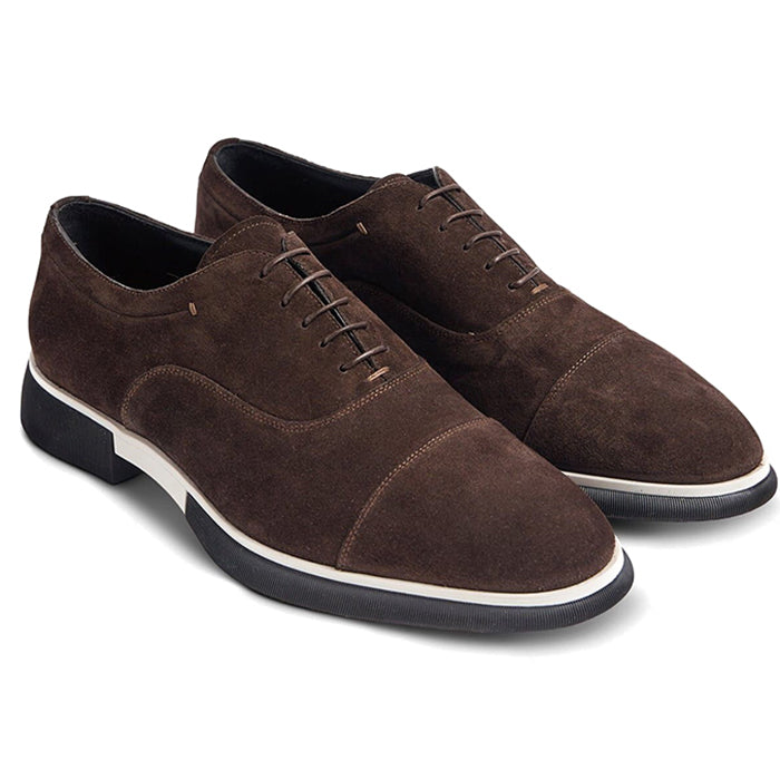 Paul Stuart Montreal Suede Lace-up Bal Oxford Dark Brown