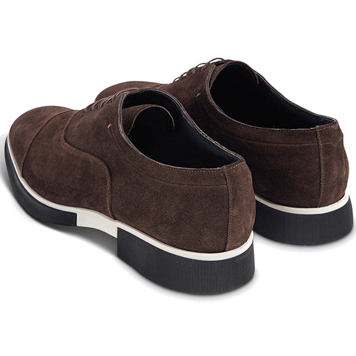 Paul Stuart Montreal Suede Lace-up Bal Oxford Dark Brown