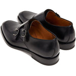 Paul Stuart Morgan Double Monk Strap Shoes Black