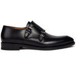 Paul Stuart Morgan Double Monk Strap Shoes Black