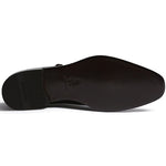 Paul Stuart Morgan Double Monk Strap Shoes Ebony