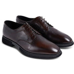 Paul Stuart Morley Plain Toe Derby Medium Brown