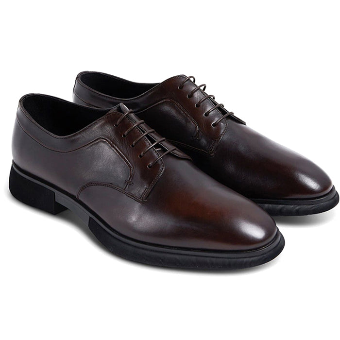 Paul Stuart Morley Plain Toe Derby Medium Brown