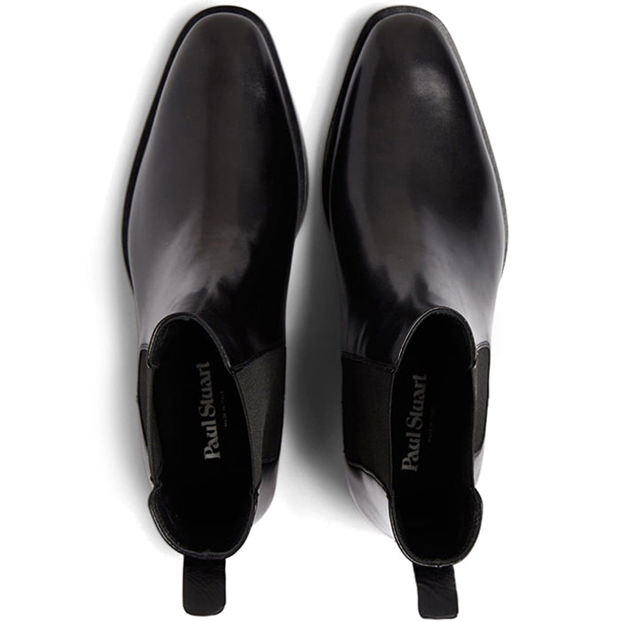 Paul Stuart Natale Nappa Chelsea Boots Black