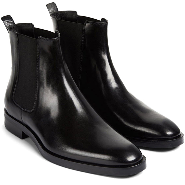Paul Stuart Natale Nappa Chelsea Boots Black
