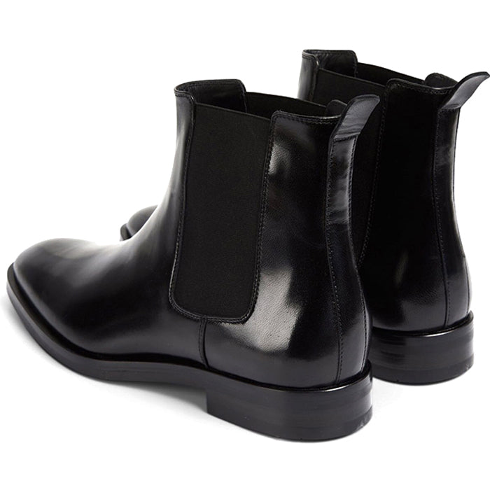 Paul Stuart Natale Nappa Chelsea Boots Black