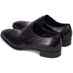 Paul Stuart Norwell Wing Tip Hidden Gorge Shoes Black