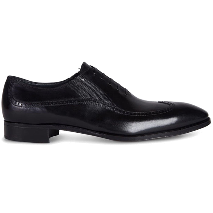 Paul Stuart Norwell Wing Tip Hidden Gorge Shoes Black
