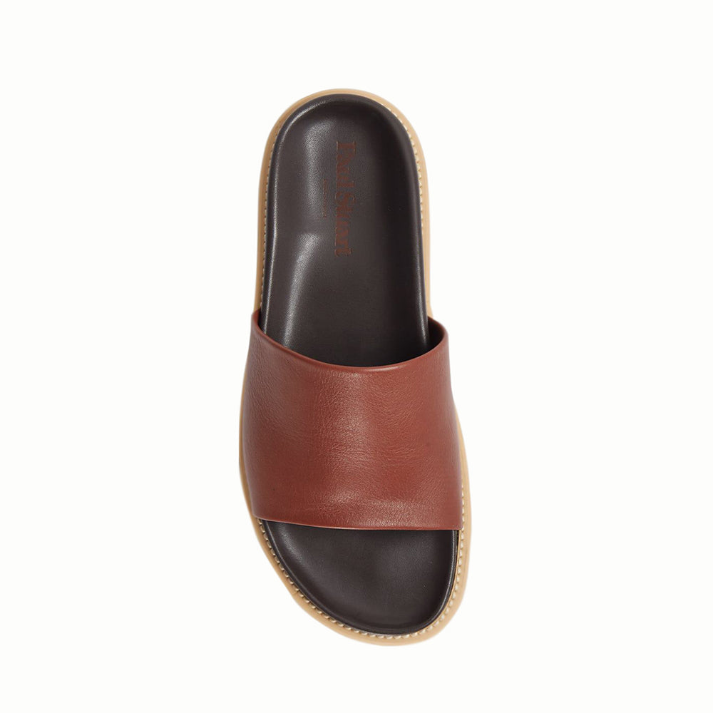Paul Stuart Palma Sandals Cognac