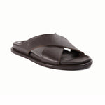 Paul Stuart Punta Leather Sandals Dark Brown