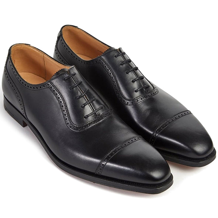 Paul Stuart The Westbourne Cap Toe Shoes Black