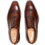 Paul Stuart The Westfield Cap Toe Lace-up Shoes Brown