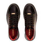 Vinci Leather The Peklin Patent Black Leather Sneaker