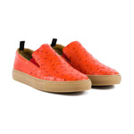 Corrente by Pelle Line Grafton P00021 Ostrich Fashion Loafers Tile