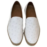 Corrente by Pelle Line San Remo P0003 Ostrich Fashion Loafers White