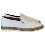 Corrente by Pelle Line San Remo P0003 Ostrich Fashion Loafers White