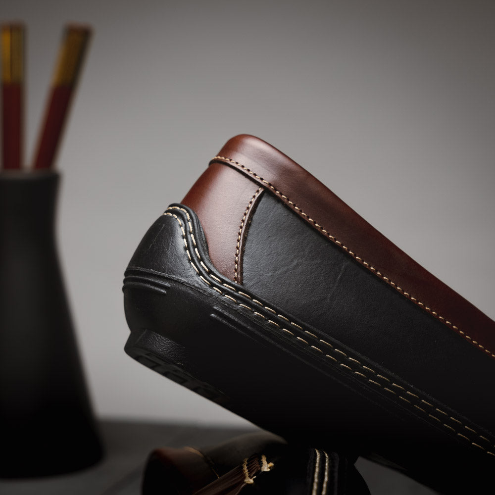 Handsewn Shoe Co. Penny Driver Black / Brown