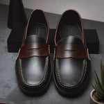Handsewn Shoe Co. Penny Driver Black / Brown
