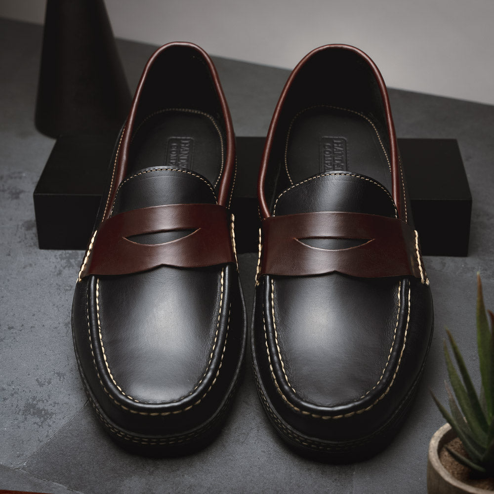 Handsewn Shoe Co. Penny Driver Black / Brown