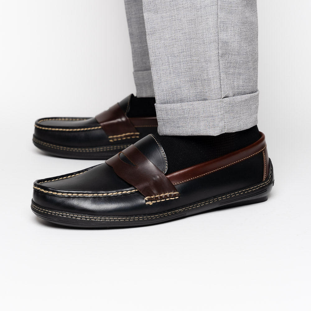 Handsewn Shoe Co. Penny Driver Black / Brown