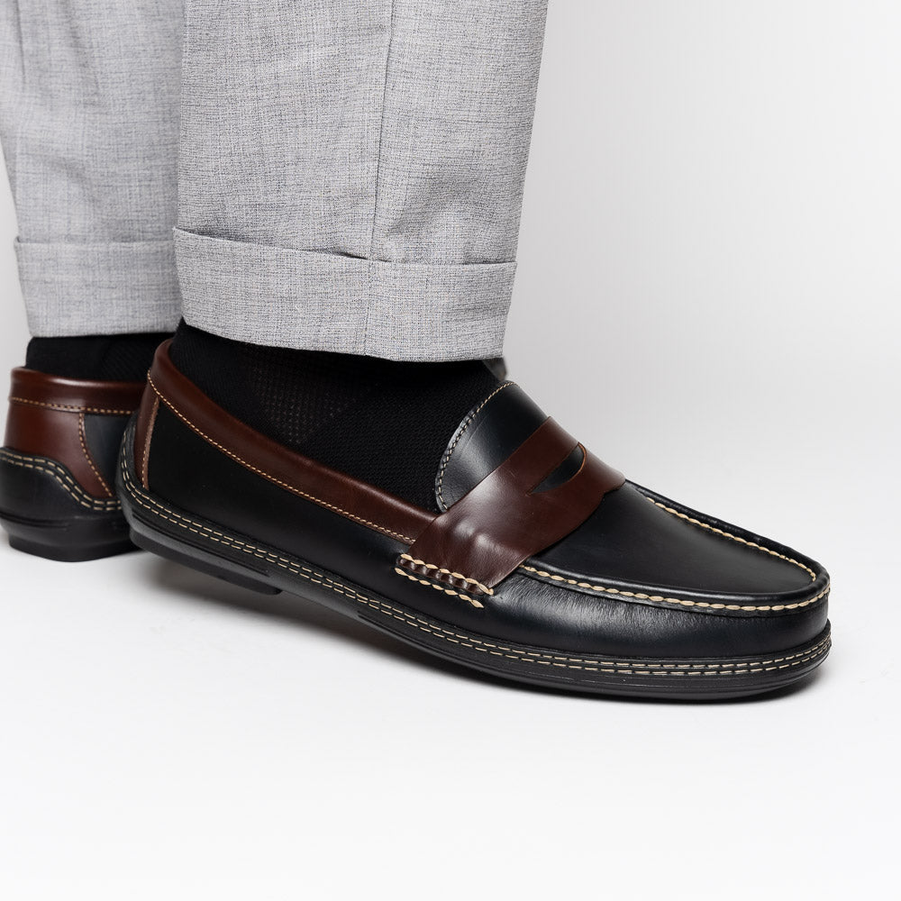Handsewn Shoe Co. Penny Driver Black / Brown