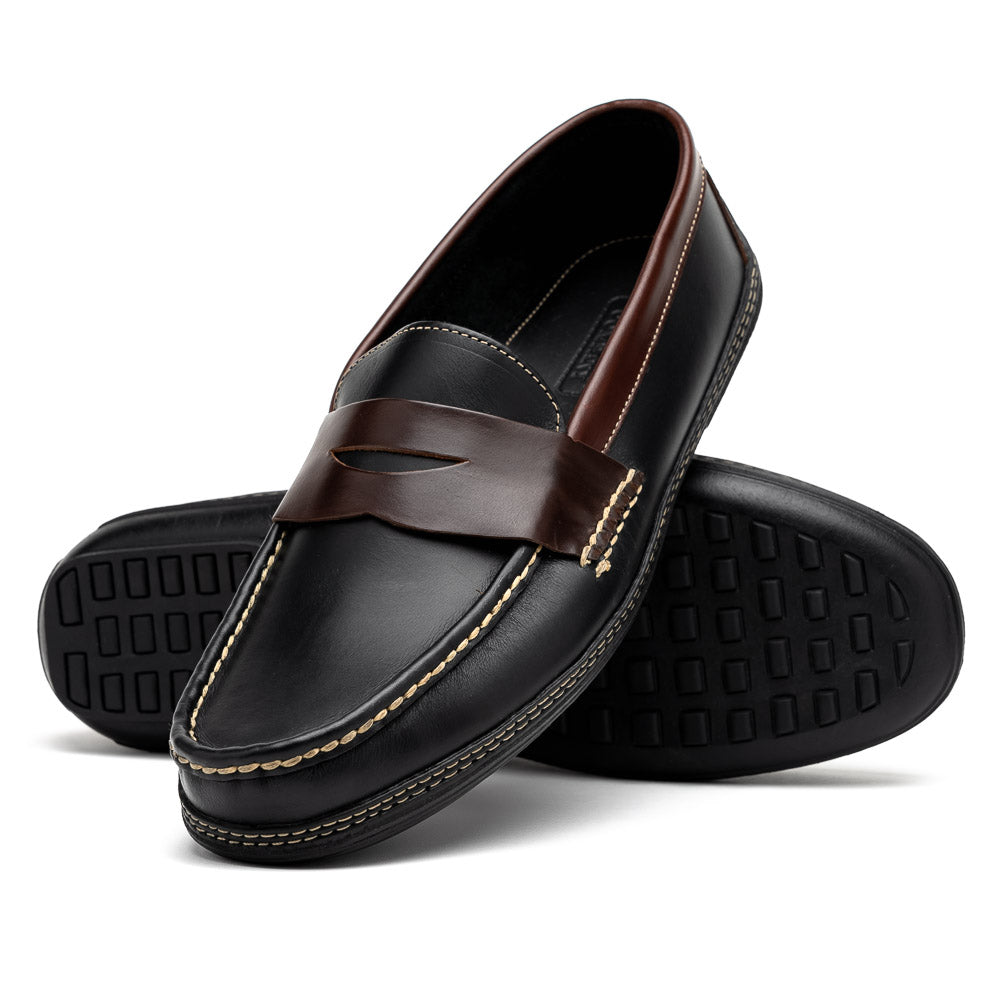 Handsewn Shoe Co. Penny Driver Black / Brown