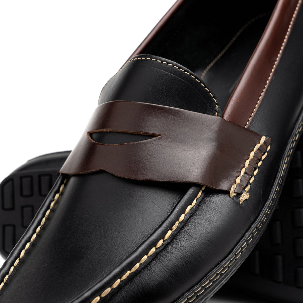 Handsewn Shoe Co. Penny Driver Black / Brown