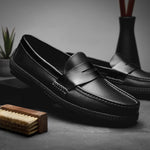 Handsewn Shoe Co. Penny Driver Black