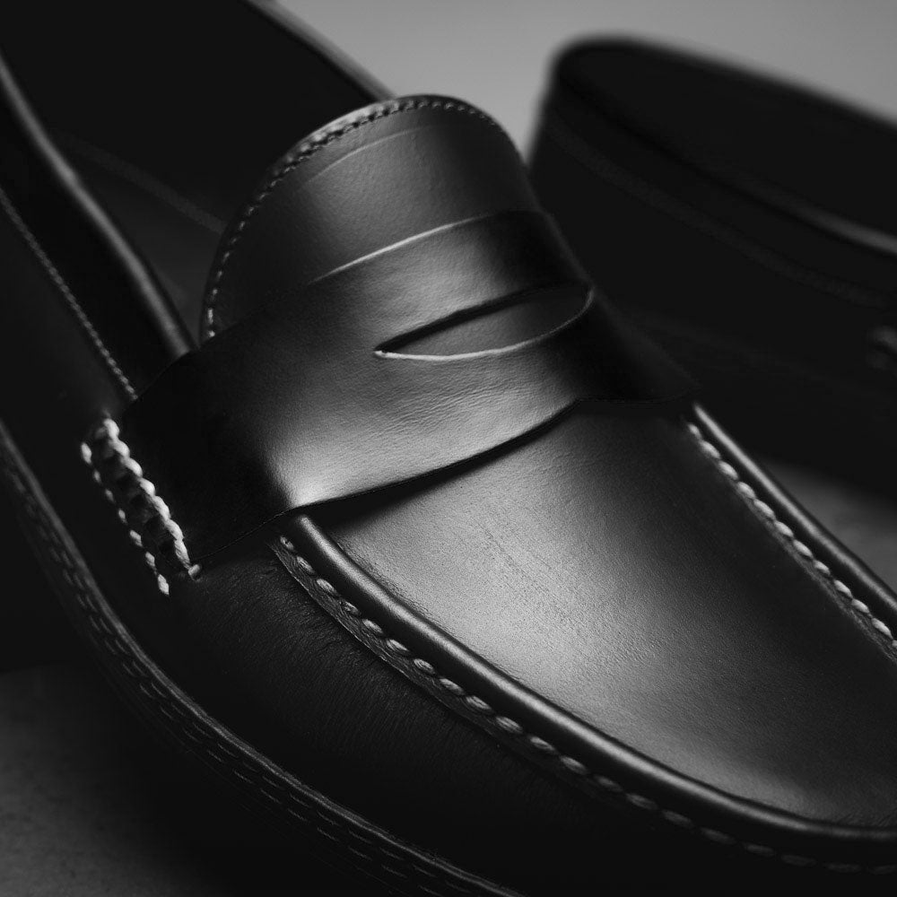 Handsewn Shoe Co. Penny Driver Black