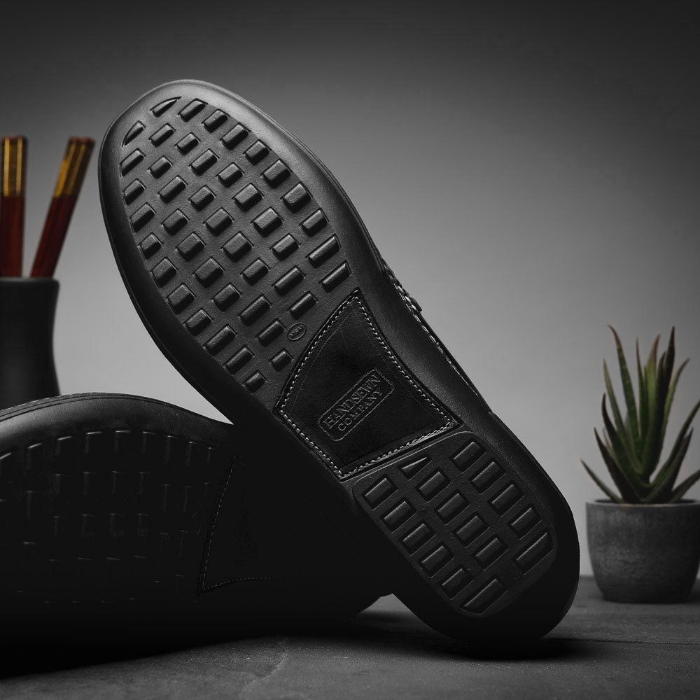 Handsewn Shoe Co. Penny Driver Black